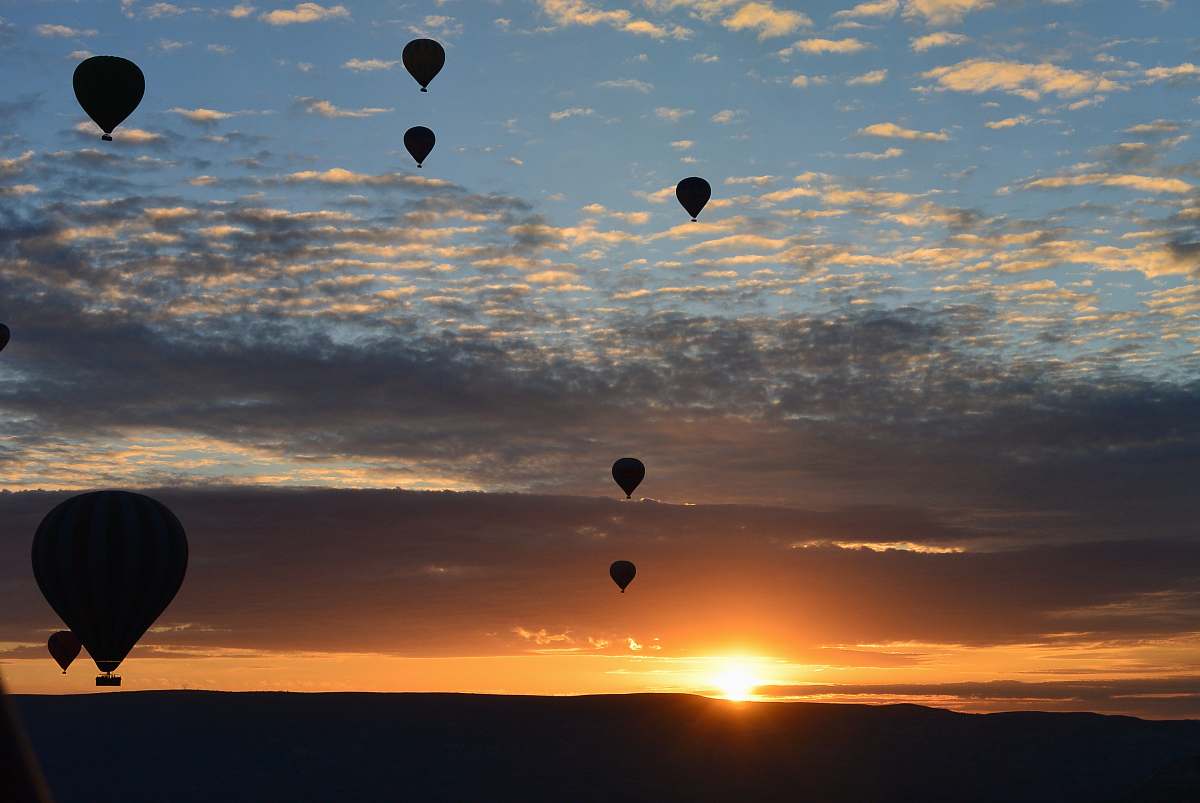 hot air balloon silhouette photo of hot air balloons aircraft